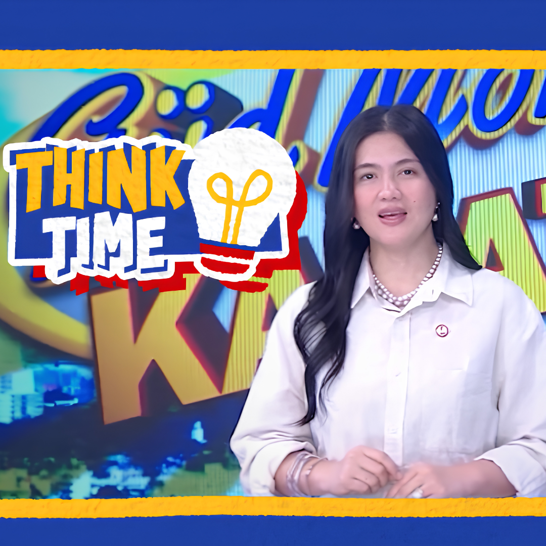 THINK TIME OVER SCREEN TIME💡📱Parents, hindi lang screen time ang dapat bantayan sa kids—dapat pati ‘think time’ din!Kaya naman para kay Gud Morning Kapatid host na si Dimples Romana, sa simpleng pagtatanong ng “Sigurado ka ba diyan?” o “Saan mo nakita ’yan?”, natututo na ang mga bata na mag-THINKa
